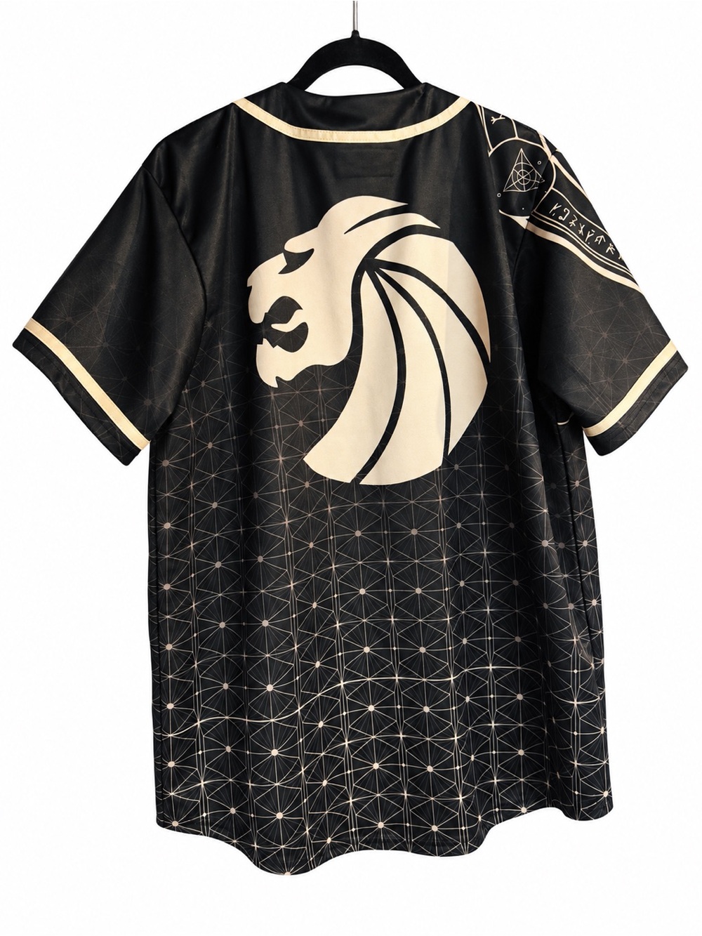 Seven Lions Ophelia Arcane Baseball Jersey XL Black Gold EDM Rave